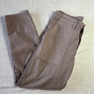 Pistola Mara Womens Straight Leg Crop Utility Patch Pockets Size 27 Pants Pink